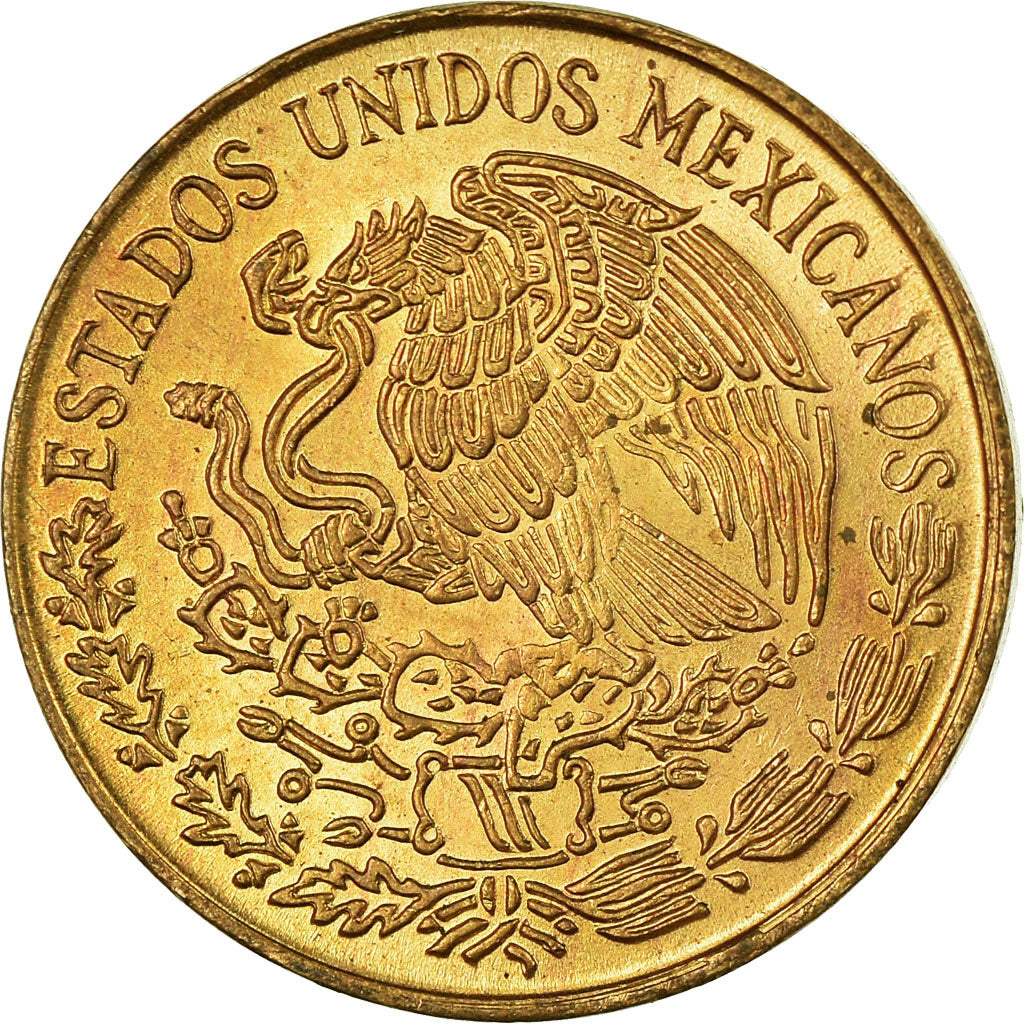 Coin, Mexico, 5 Centavos, 1972, EF(40-45), Brass, KM:427