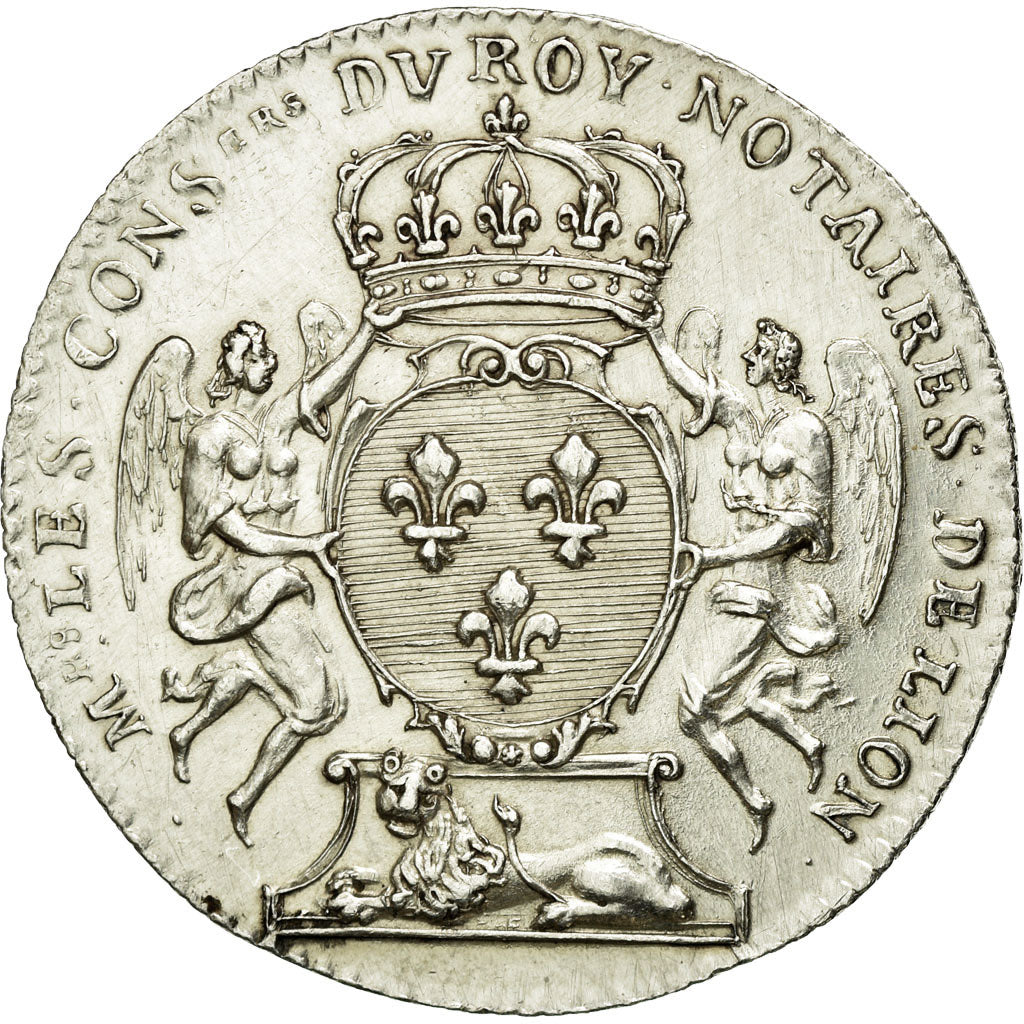 France, Jeton, Notary, 1715, SUP, Argent, Lerouge:167