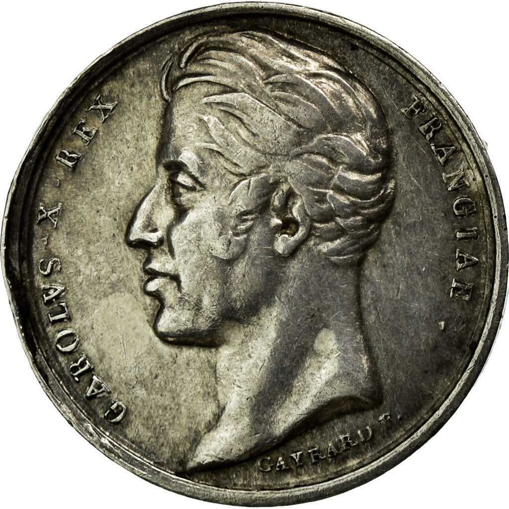 France, Token, Royal, 1825, EF(40-45), Silver
