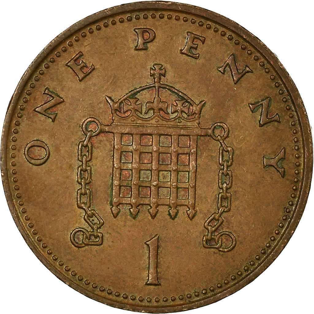 Coin, Great Britain, Elizabeth II, Penny, 1987, VF(30-35), Bronze, KM:935