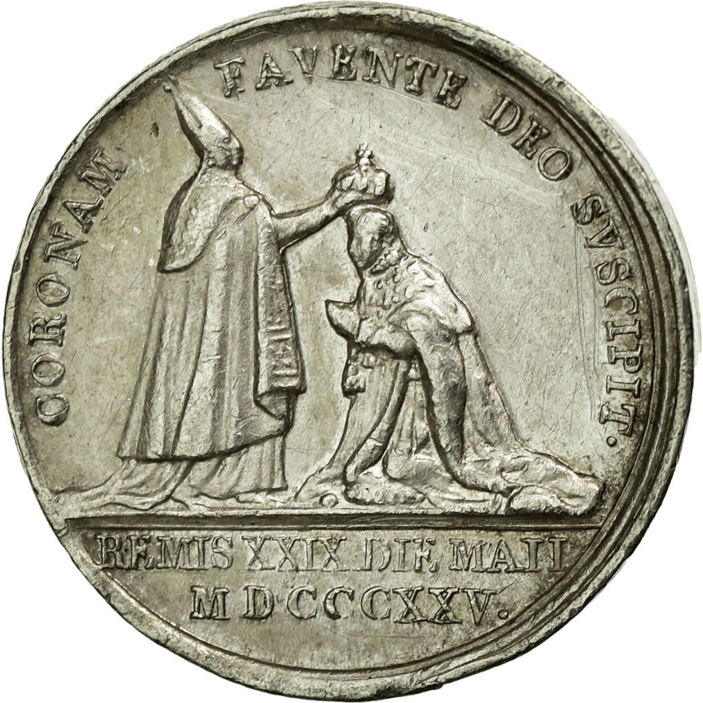 France, Token, Royal, 1824, AU(50-53), Silver