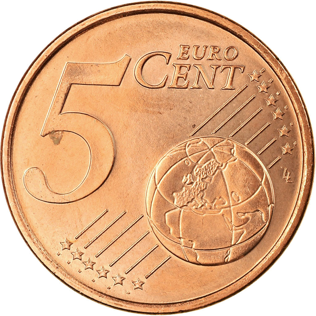 France, 5 Euro Cent, 1999, FDC, Copper Plated Steel, KM:1284