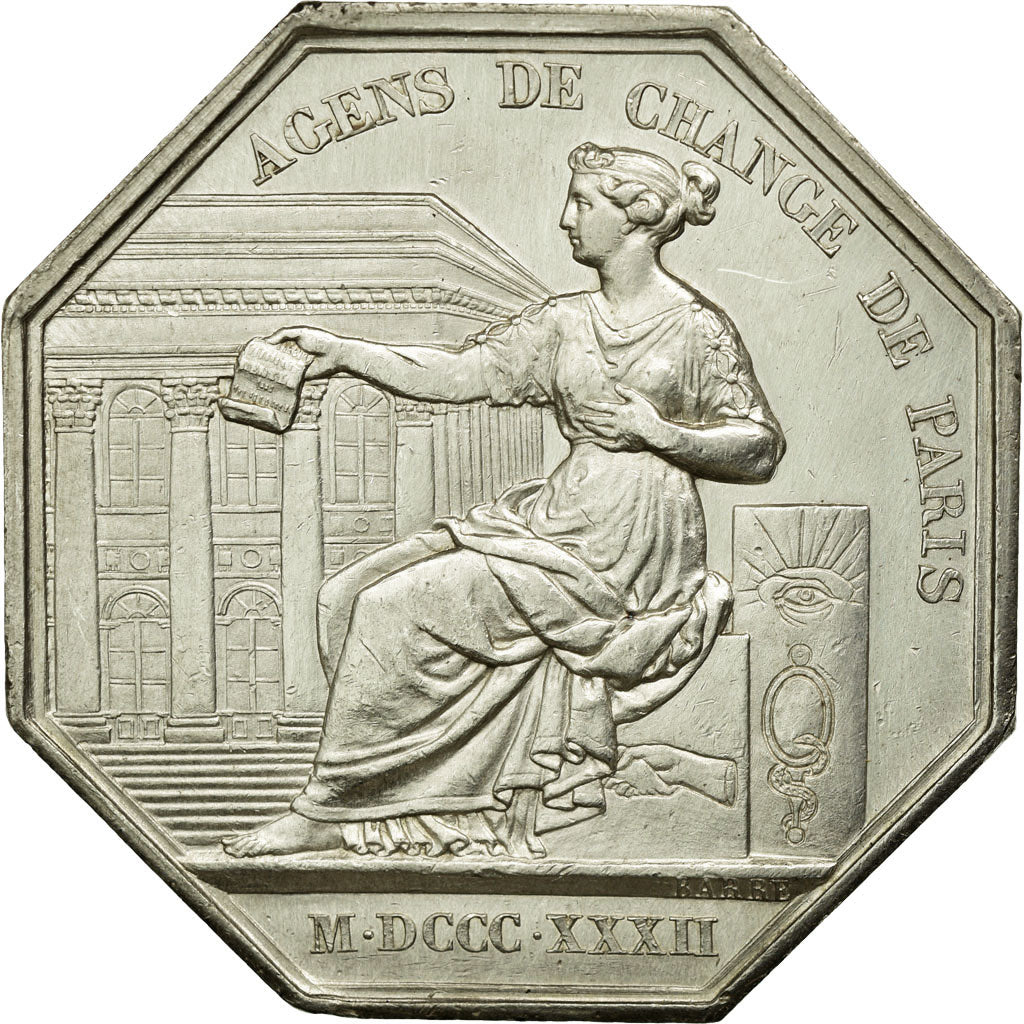 France, Token, Royal, 1832, MS(60-62), Silver
