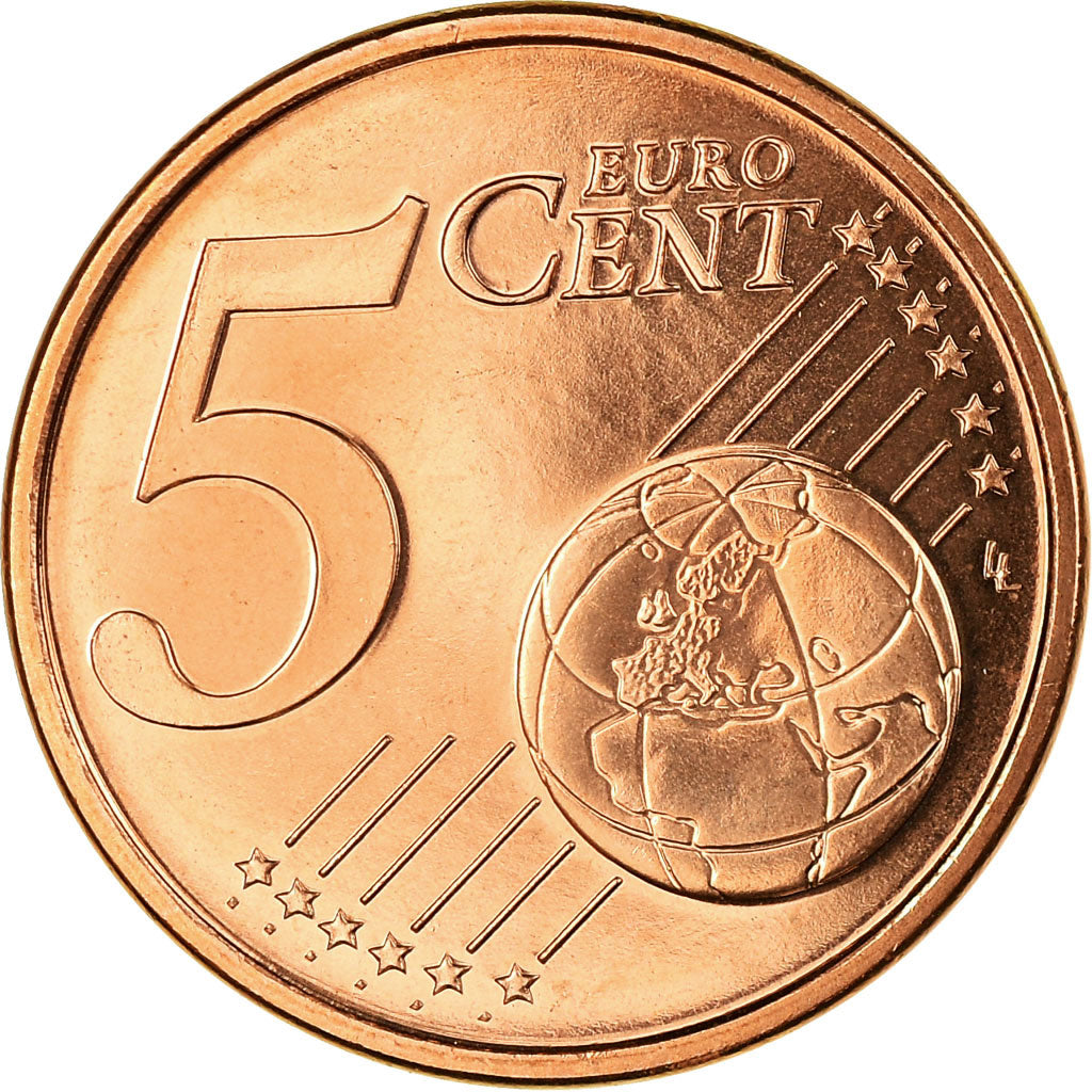 Francia, 5 Euro Cent, 2004, FDC, Cobre chapado en acero, KM:1284
