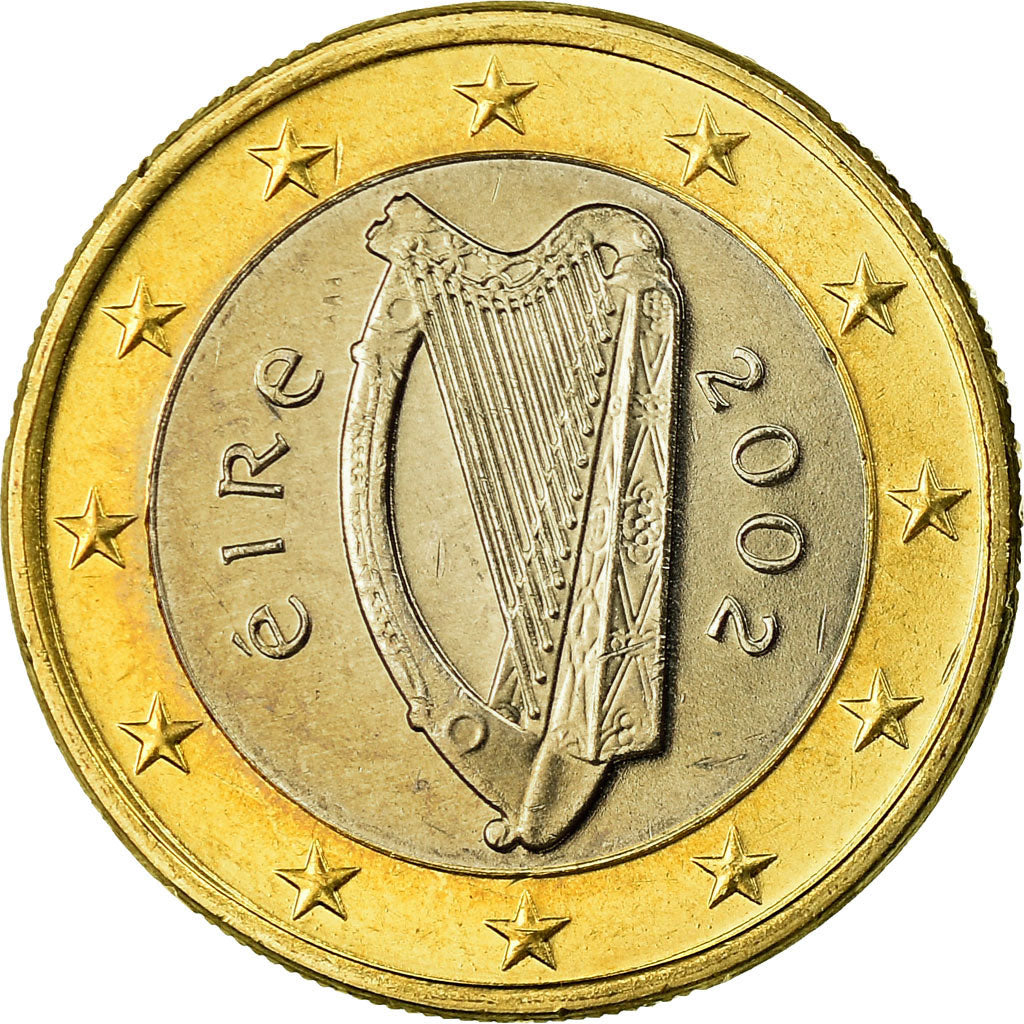 REPUBBLICA D’IRLANDA, Euro, 2002, SPL, Bi-metallico, KM:38