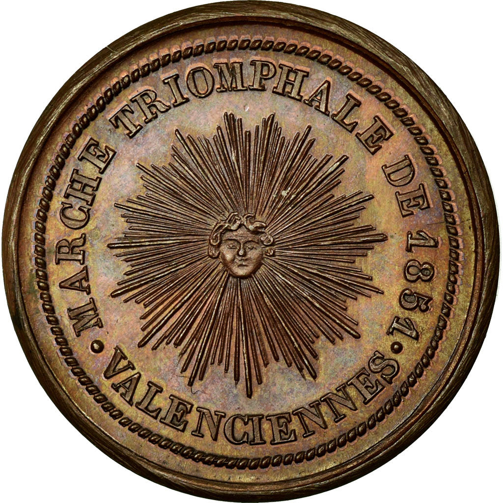 France, Token, Masonic, 1851, MS(60-62), Copper