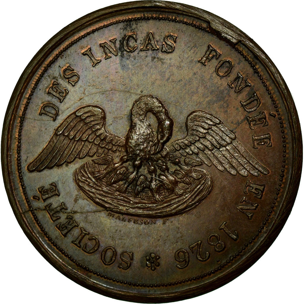 France, Token, Masonic, 1851, MS(60-62), Copper