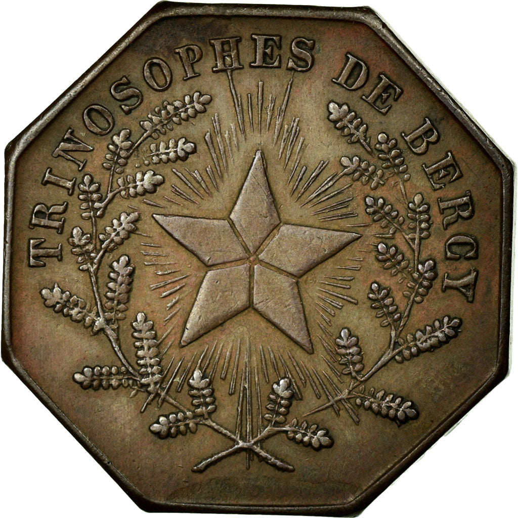 France, Jeton, Masonic, TTB+, Cuivre