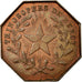 France, Tournois Denarius, Masonic, AU(55-58), Copper
