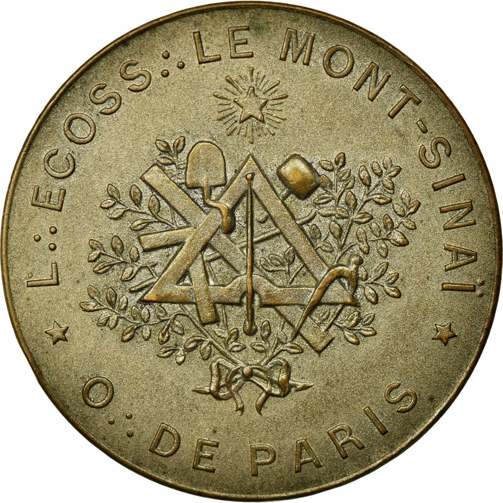 Frankrijk, Token, Masonic, PR, Bronze