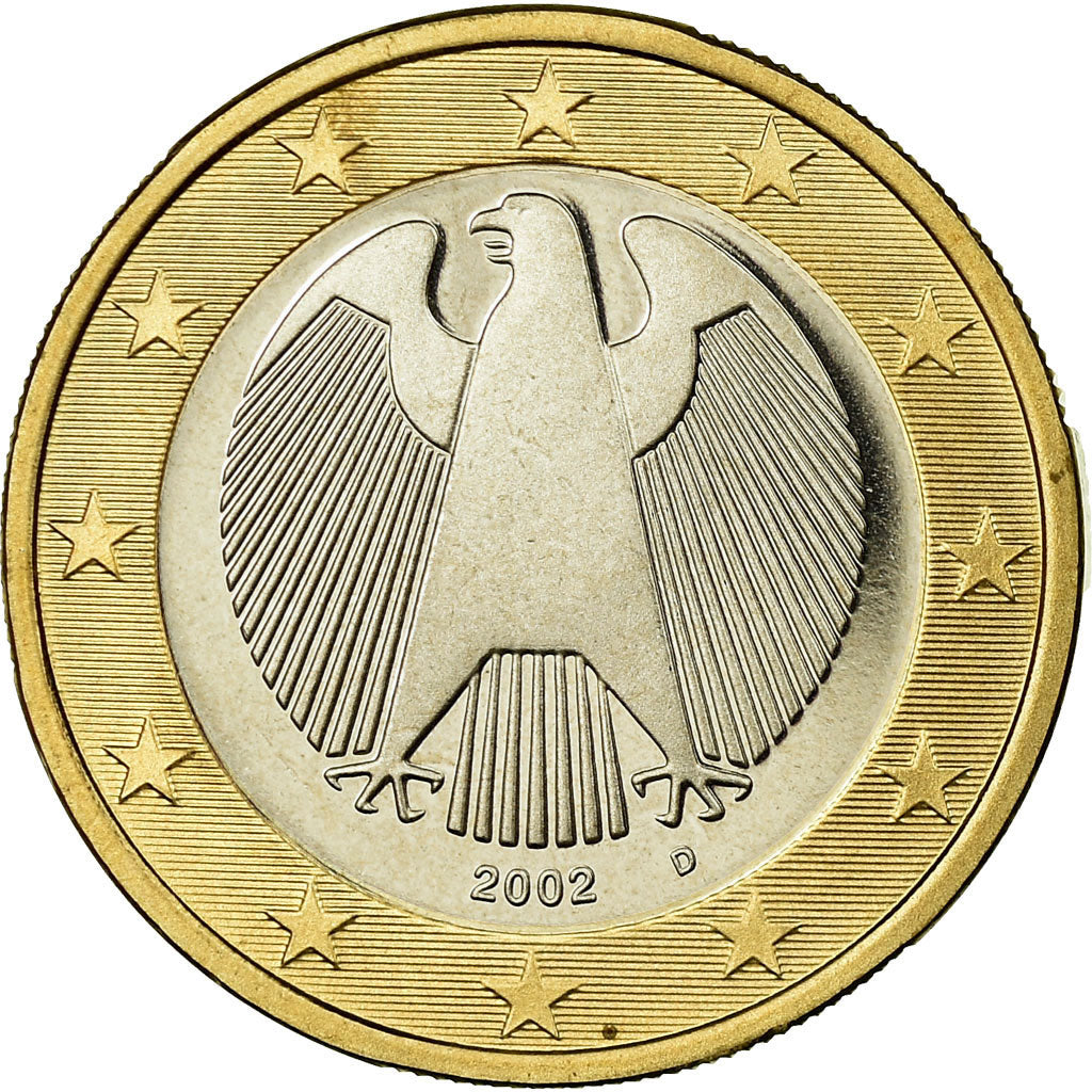 GERMANY - FEDERAL REPUBLIC, Euro, 2002, Proof, MS(65-70), Bi-Metallic, KM:213