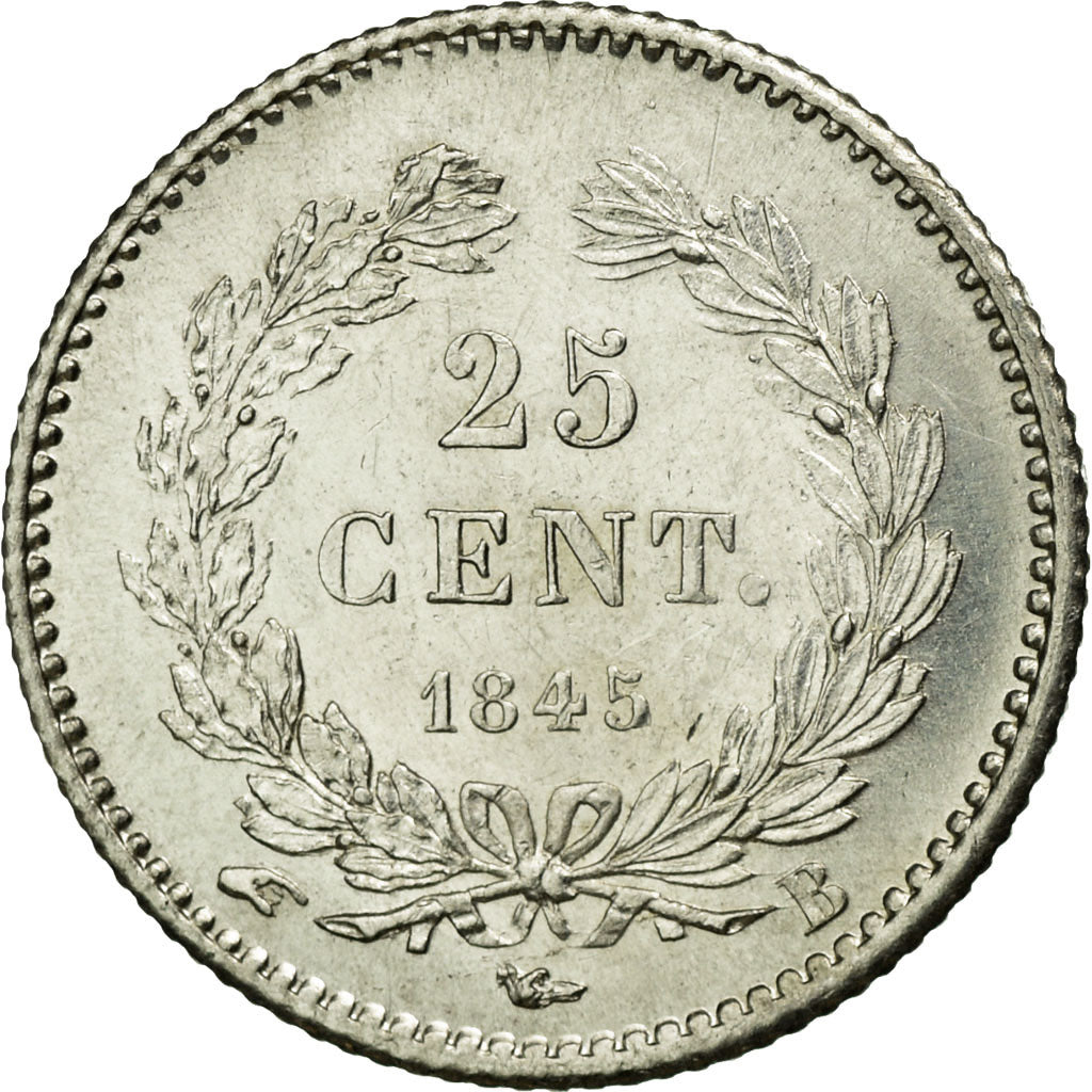 Coin, France, Louis-Philippe, 25 Centimes, 1845, Rouen, MS(60-62), Silver