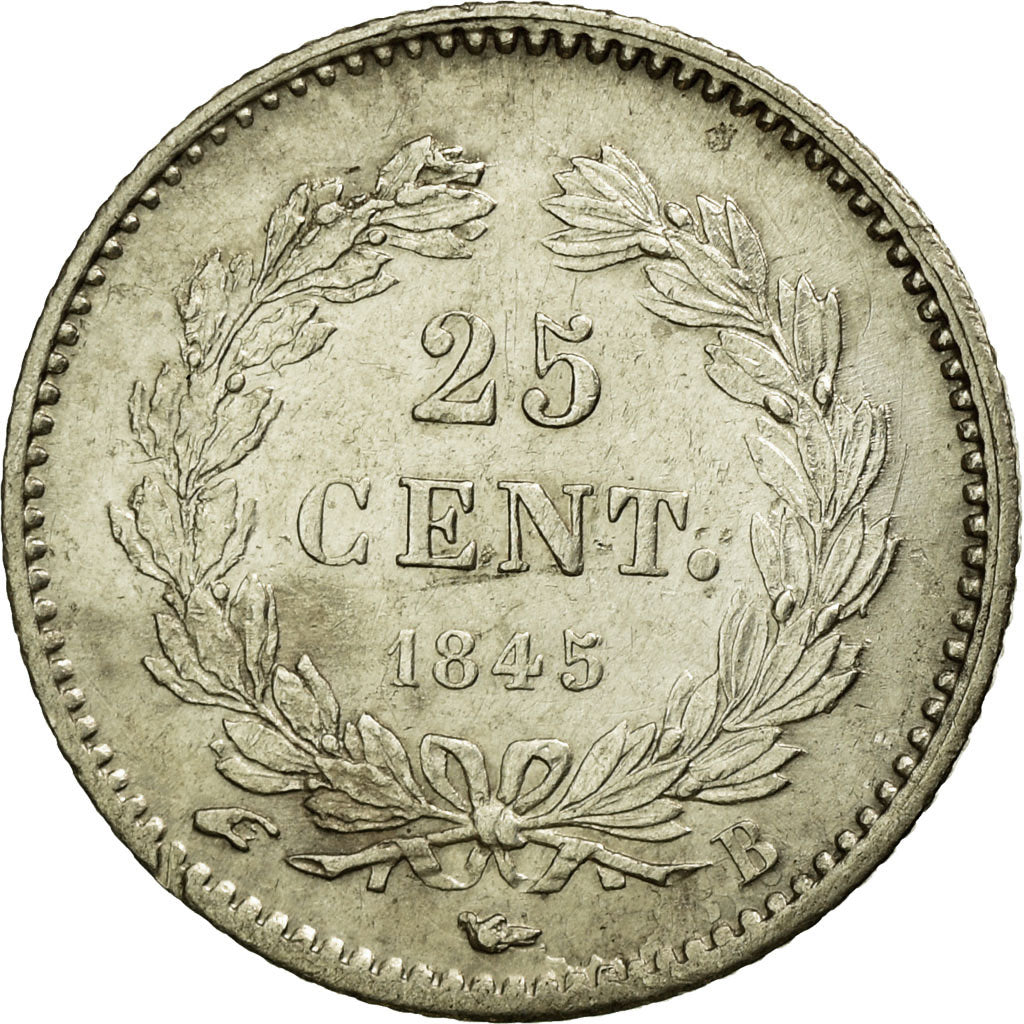 Coin, France, Louis-Philippe, 25 Centimes, 1845, Rouen, AU(55-58), Silver