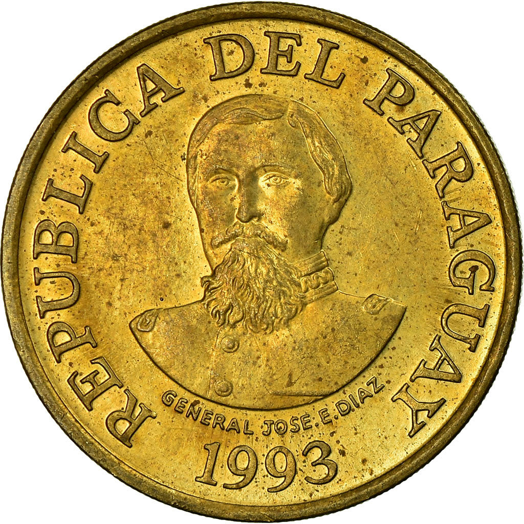 Monnaie, Paraguay, 100 Guaranies, 1993, TTB, Brass plated steel, KM:177a