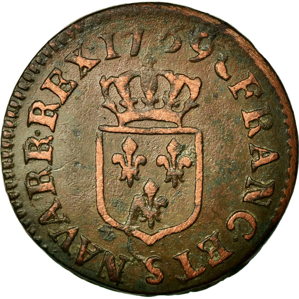 Münze, Frankreich, Louis XV, Liard à la vieille tête, Liard, 1769, Reims, S+
