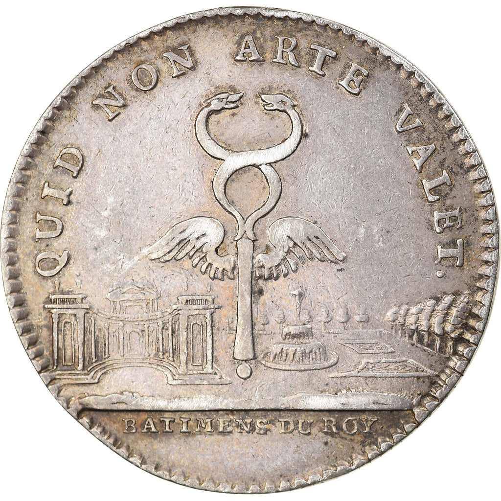 France, Token, Royal, Louis XV, Bâtiments du Roi, AU(50-53), Silver