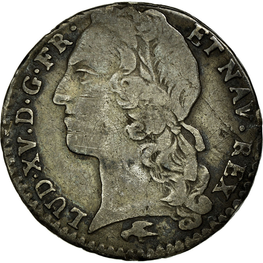 Coin, France, Louis XV, 1/10 Écu au bandeau, 12 Sols, 1/10 ECU, 1756, Lyon