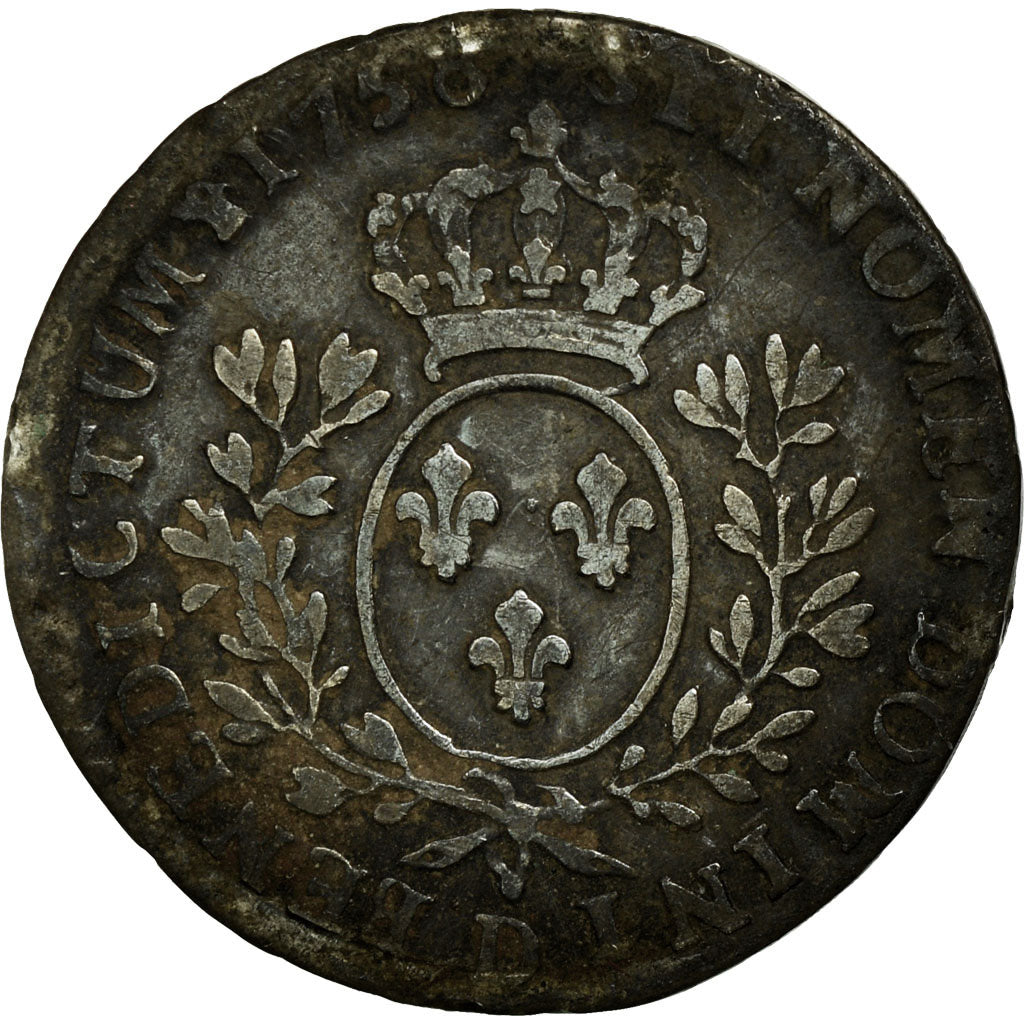 Coin, France, Louis XV, 1/10 Écu au bandeau, 12 Sols, 1/10 ECU, 1756, Lyon