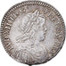 France, Louis XIV, 1/12 Ecu à la mèche longue, 1658, Aix, Silver, EF(40-45)