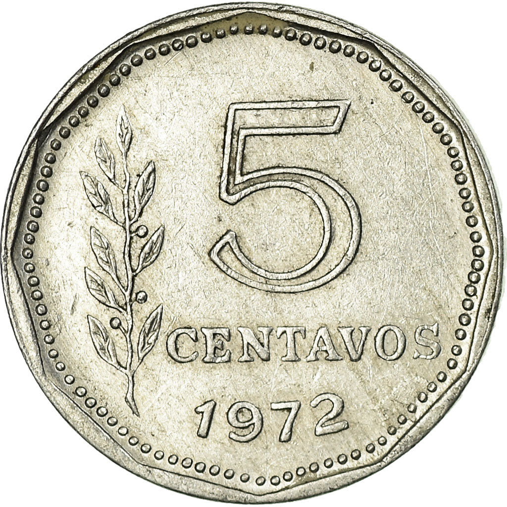 Münze, Argentinien, 5 Centavos, 1972, SS, Aluminium, KM:65