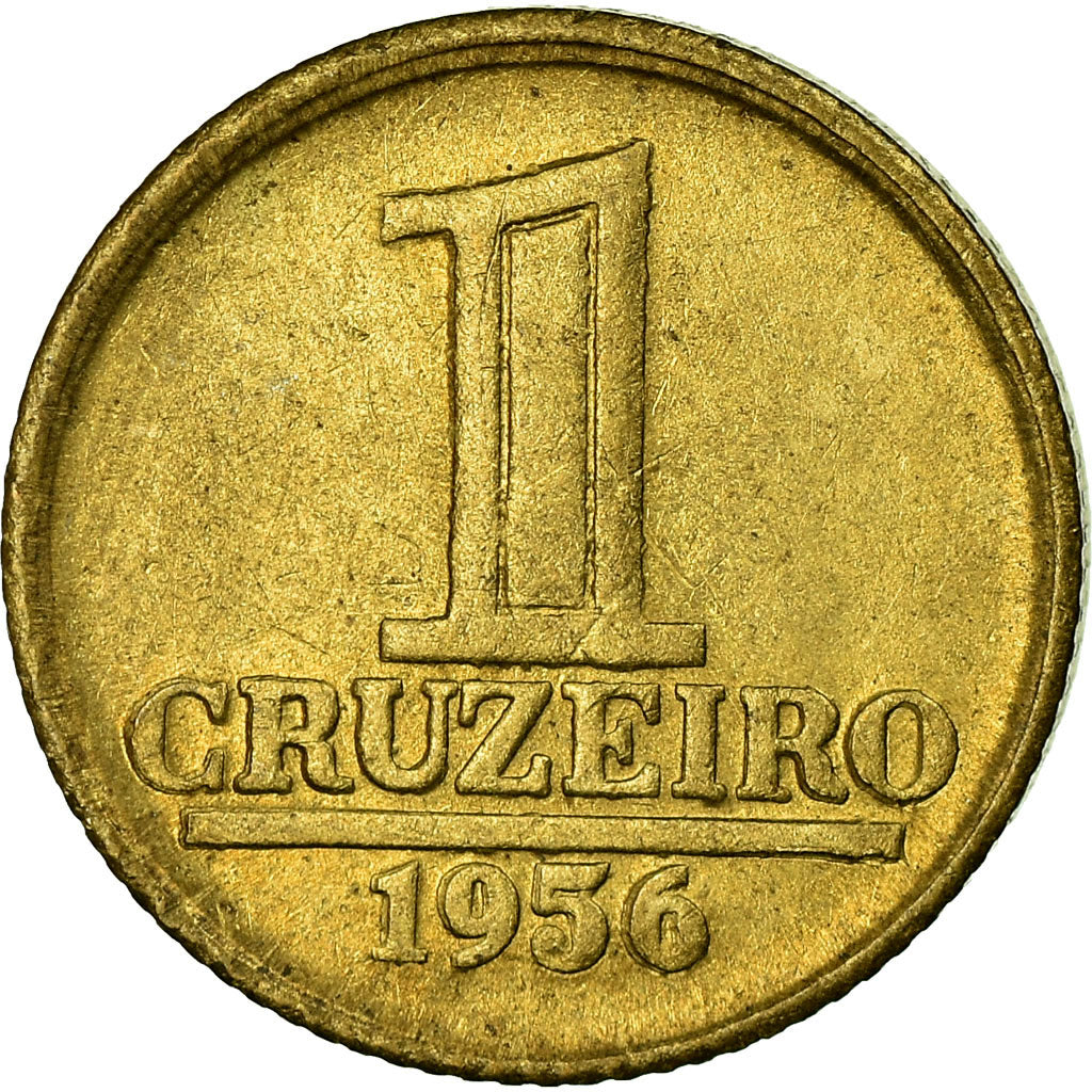 Coin, Brazil, Cruzeiro, 1956, EF(40-45), Aluminum-Bronze, KM:567