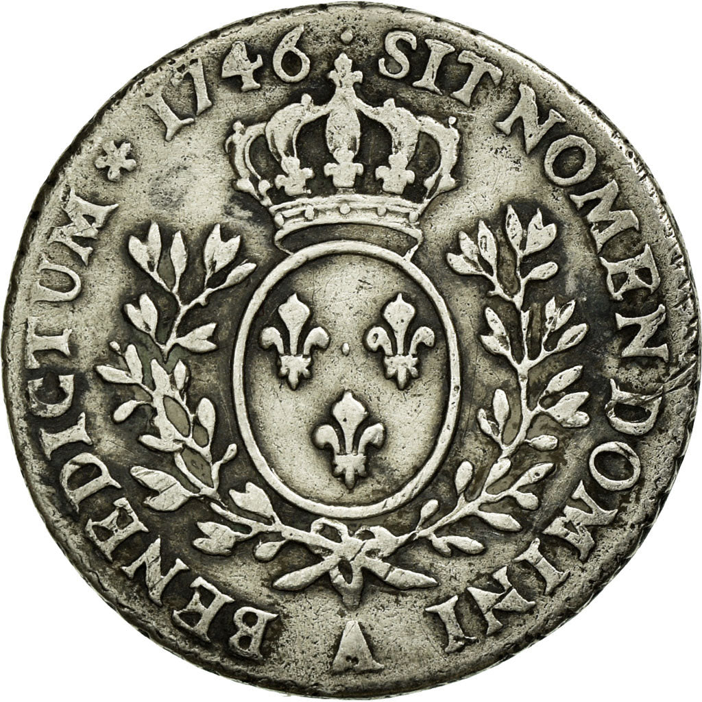 Monnaie, France, Louis XV, 1/10 Écu au bandeau, 12 Sols, 1/10 ECU, 1746, Paris