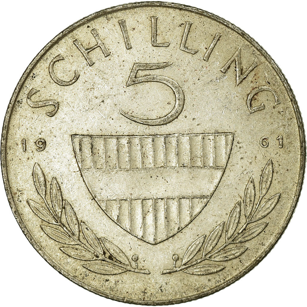 Coin, Austria, 5 Schilling, 1961, EF(40-45), Silver, KM:2889