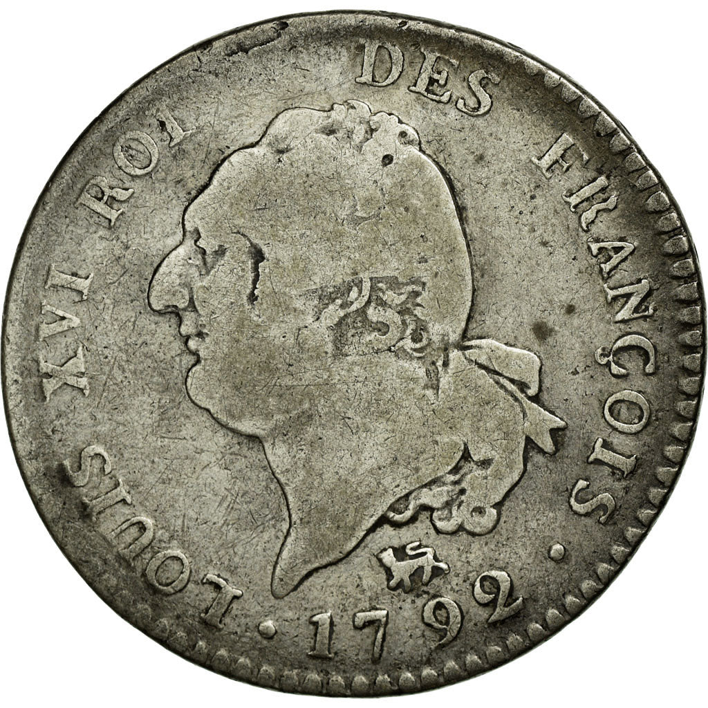 Monnaie, France, 30 sols françois, 30 Sols, 1792, Paris, TB+, Argent, KM:606.1