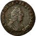 Coin, France, Louis XIV, Liard de France au buste âgé, troisième type, Liard
