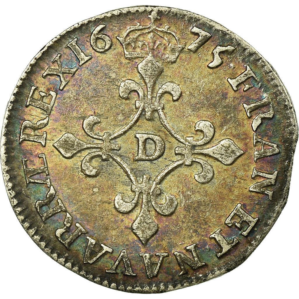 Monnaie, France, Louis XIV, 4 Sols dits « des Traitants », 4 Sols, 1675