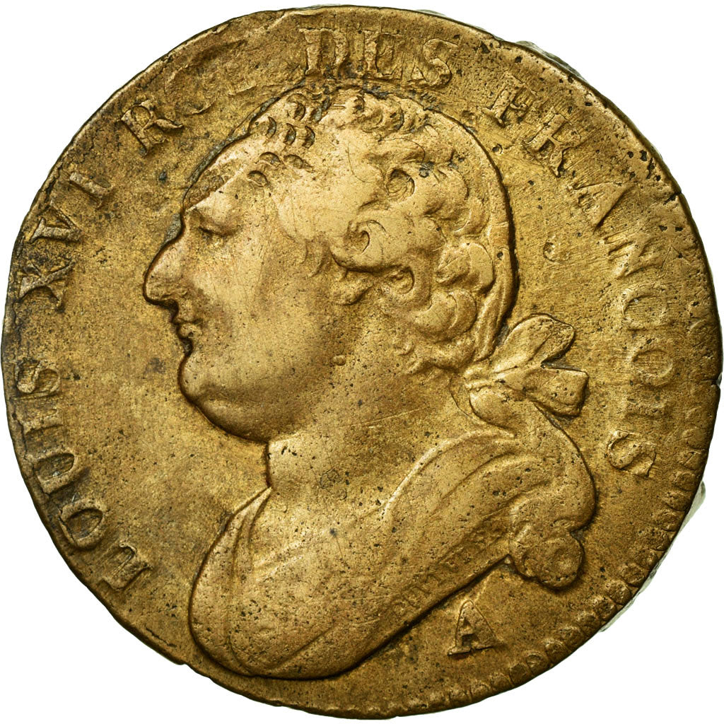 Munten, Frankrijk, 12 deniers françois, 12 Deniers, 1791, Paris, ZF, Bronze