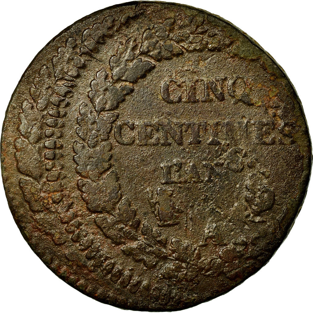 Coin, France, 5 Centimes, Paris, VF(30-35), Copper, Gadoury:126