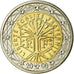 Francja, 2 Euro, 2000, Paris, MS(65-70), Bimetaliczny, KM:1289