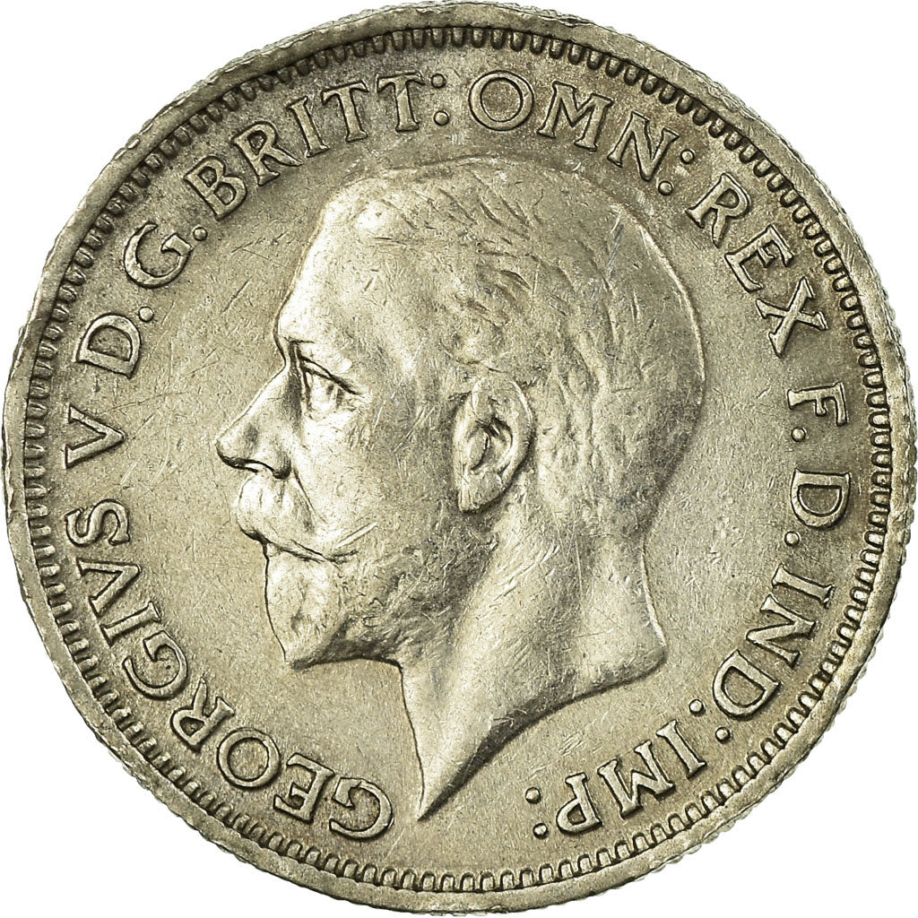 Moeda, Grã-Bretanha, George V, 6 Pence, 1936, EF(40-45), Prata, KM:832