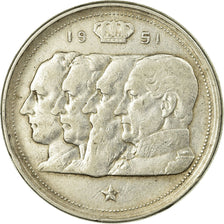 Coin, Belgium, 100 Francs, 100 Frank, 1951, VF(30-35), Silver, KM:139.1