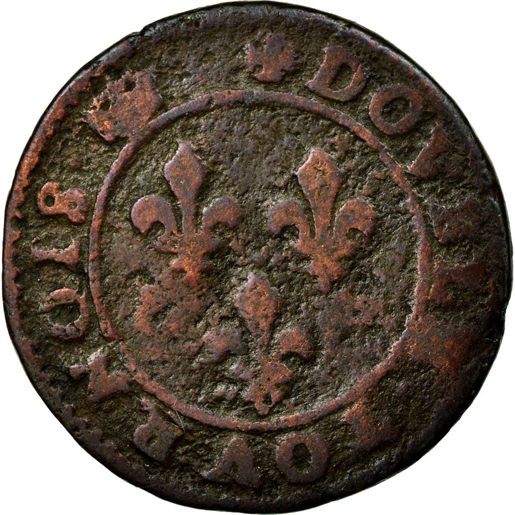 Münze, Frankreich, Double Tournois, Paris, SGE+, Kupfer, Duplessy:1152a