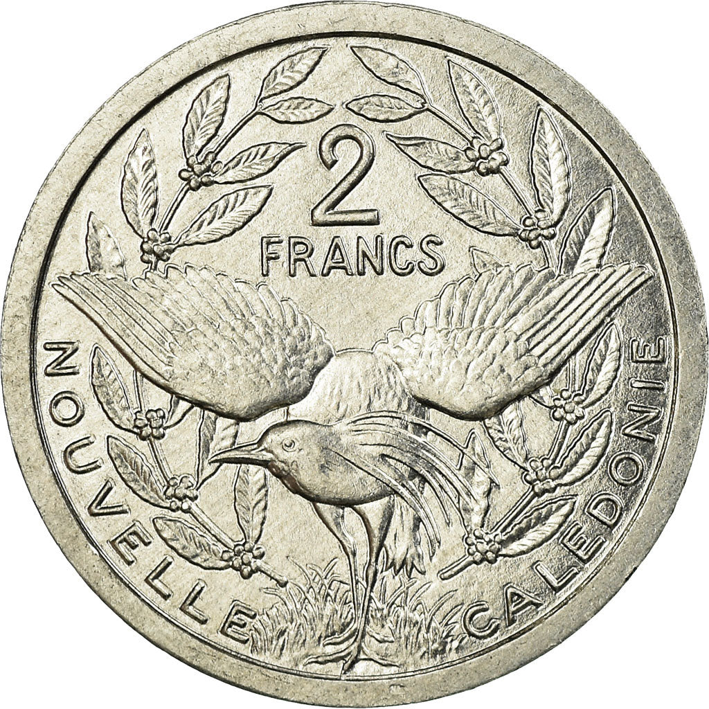 Moneta, Nowa Kaledonia, 2 Francs, 1983, Paris, AU(55-58), Aluminium, KM:14