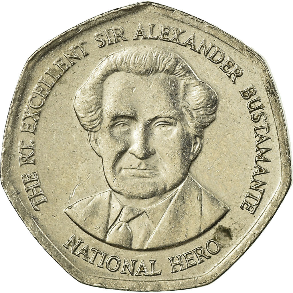 Coin, Jamaica, Elizabeth II, Dollar, 1995, British Royal Mint, EF(40-45), Nickel