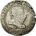 Moneda, Francia, Demi Franc, 1587, Rouen, BC+, Plata, Duplessy:1131