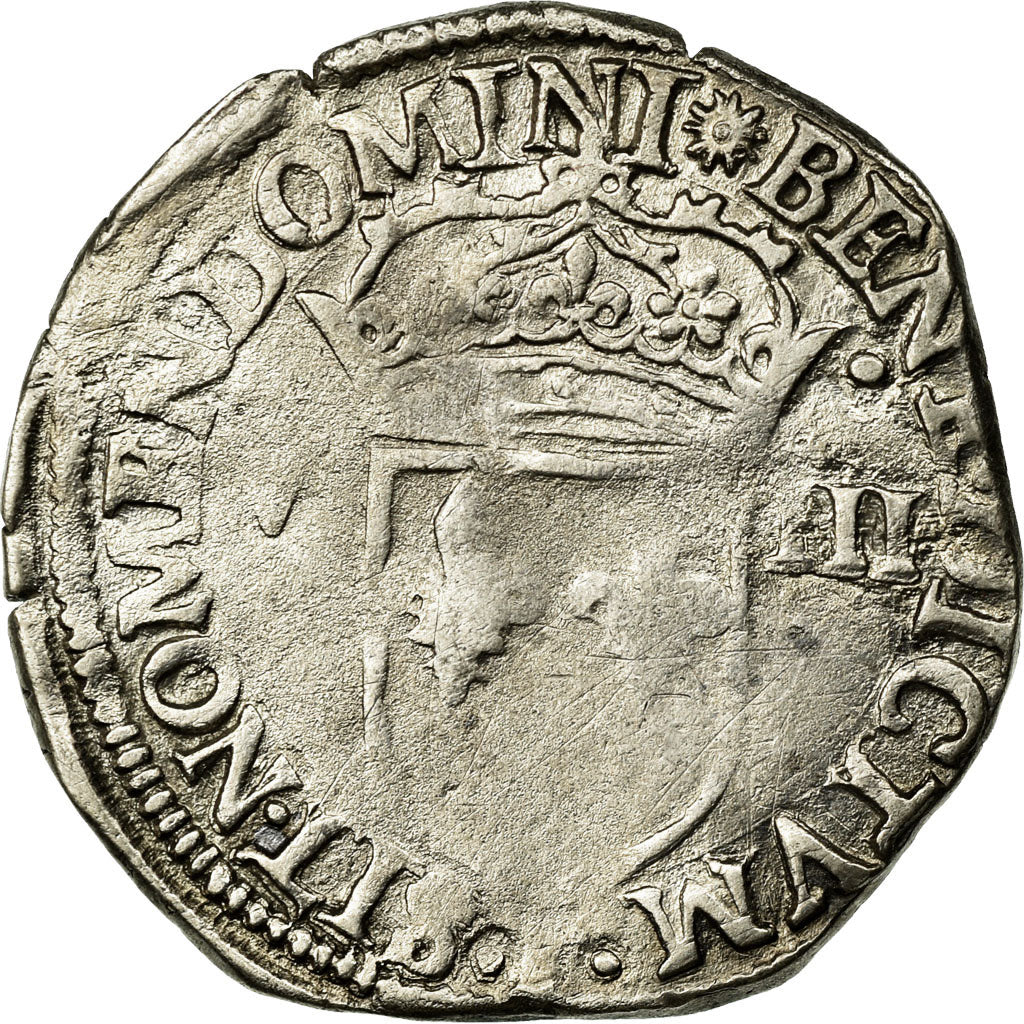 Monnaie, France, 1/8 Ecu, 1582, Nantes, TB, Argent, Duplessy:1134
