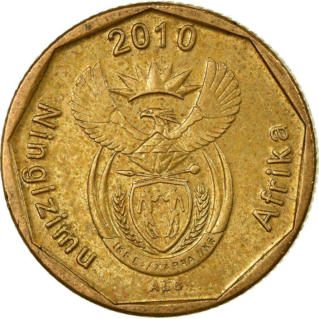 Monnaie, Afrique du Sud, 20 Cents, 2010, Pretoria, TTB, Bronze Plated Steel