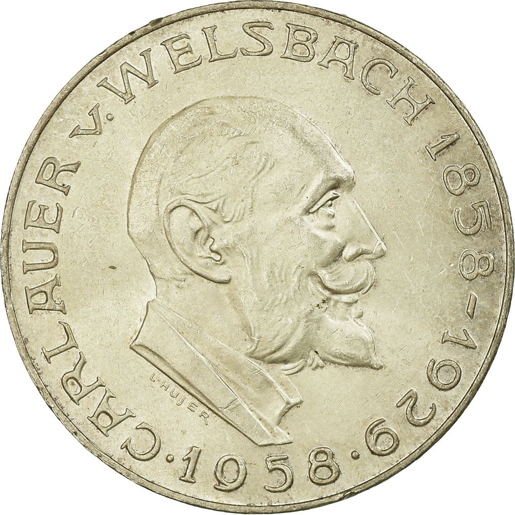 Coin, Austria, 25 Schilling, 1958, EF(40-45), Silver, KM:2884