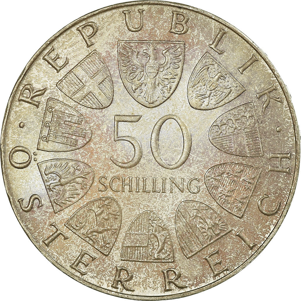 Moneta, Austria, 50 Schilling, 1972, BB, Argento, KM:2913