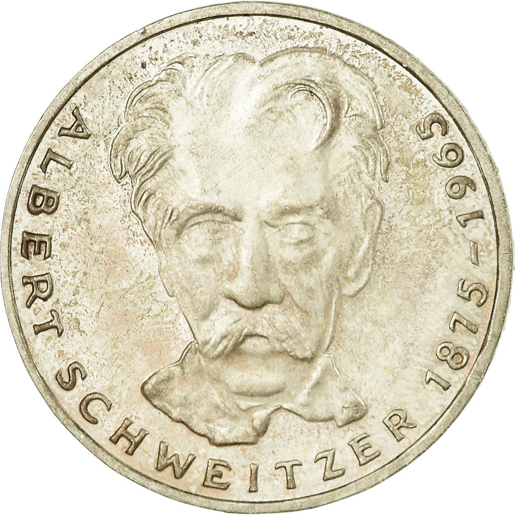 Coin, GERMANY - FEDERAL REPUBLIC, 5 Mark, 1975, Karlsruhe, Germany, EF(40-45)