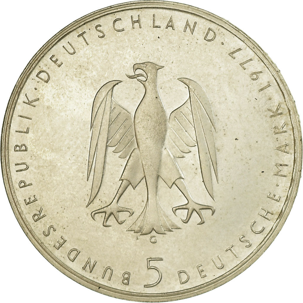 Coin, GERMANY - FEDERAL REPUBLIC, 5 Mark, 1977, Karlsruhe, Germany, AU(55-58)