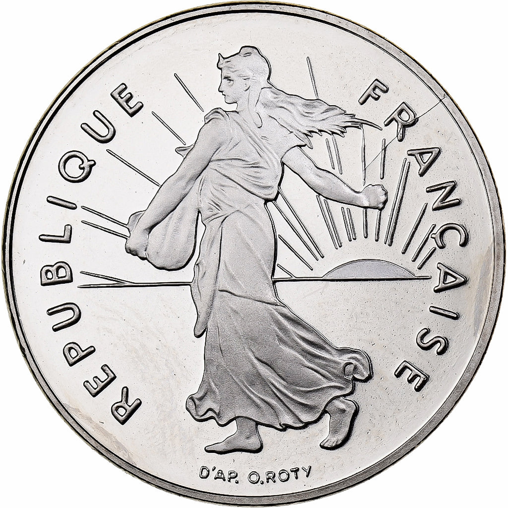 Frankreich, 1 Franc, Semeuse, 1996, MDP, PP, Nickel, STGL, Gadoury:474b