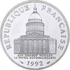 France, 100 Francs, Panthéon, 1992, Paris, Proof, Silver, MS(63), Gadoury:898a