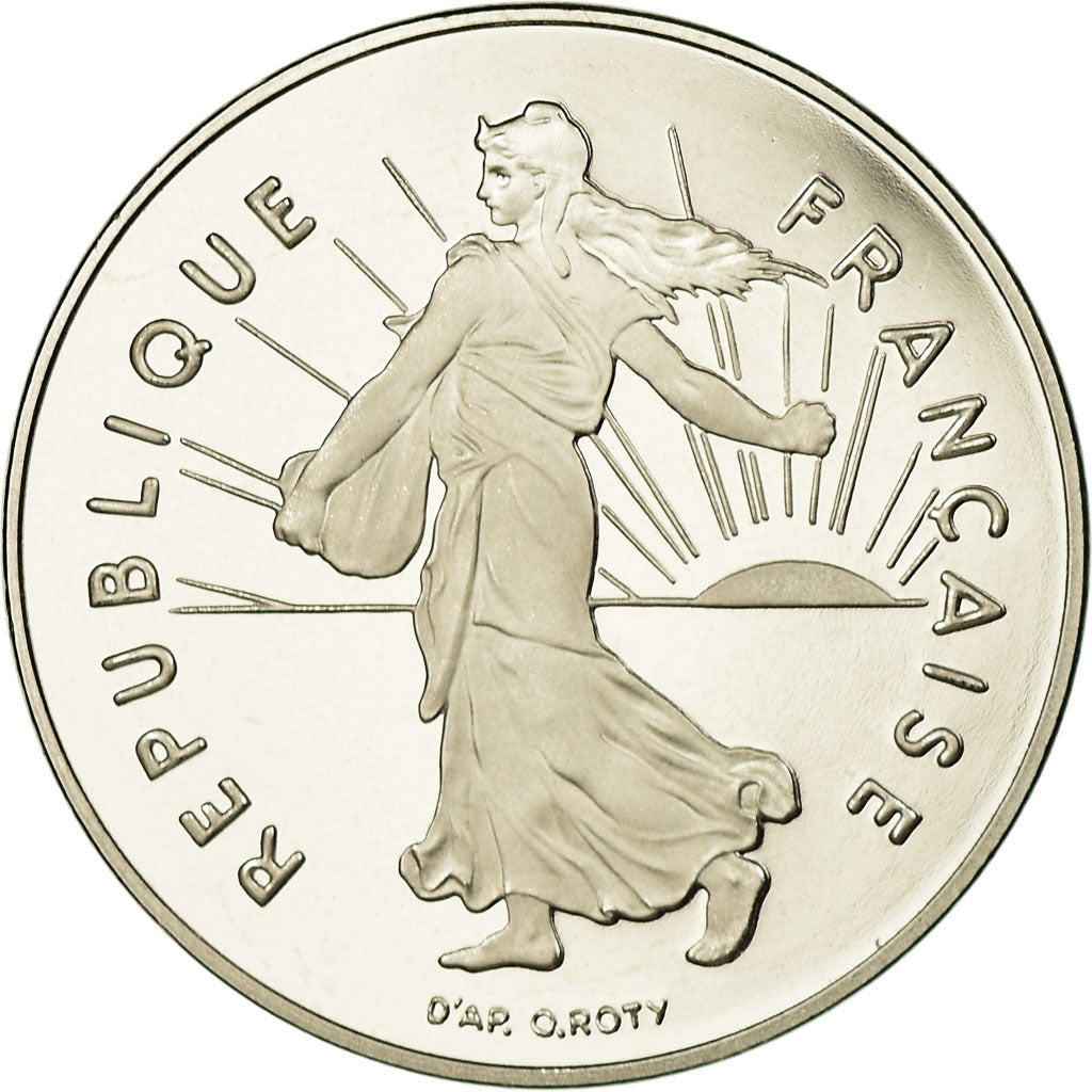 Moeda, França, Semeuse, 5 Francs, 1993, Paris, Proof, MS(65-70), Cobre-Níquel