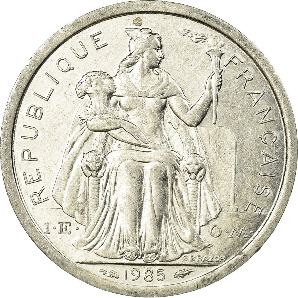 Münze, French Polynesia, Franc, 1985, Paris, SS, Aluminium, KM:11