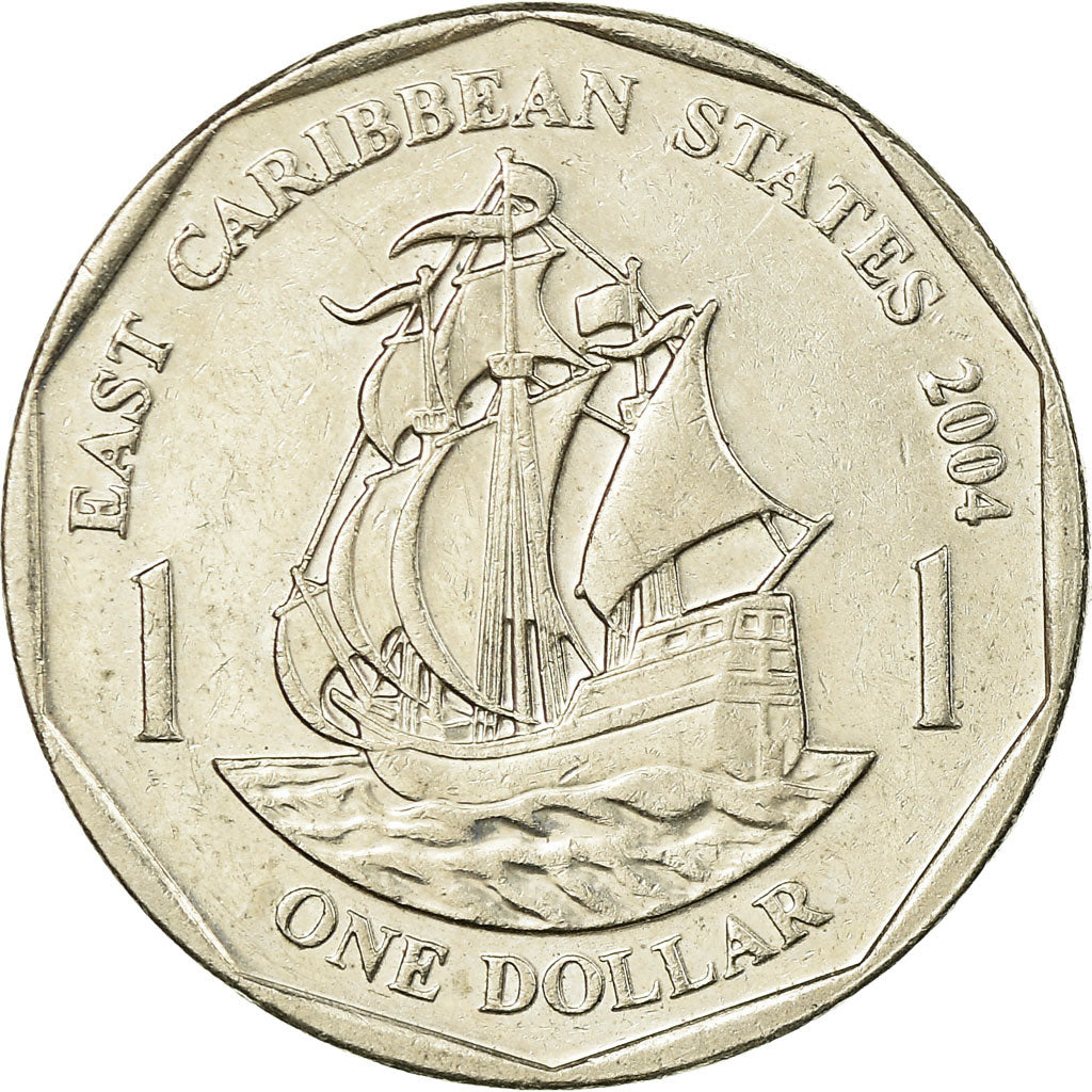 Coin, East Caribbean States, Elizabeth II, Dollar, 2004, British Royal Mint